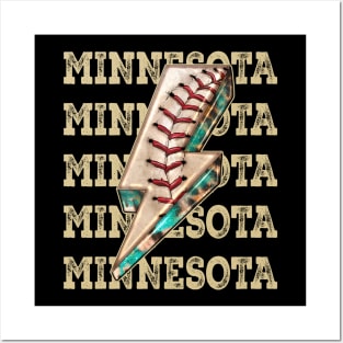 Aesthetic Design Minnesota Gifts Vintage Styles Baseball Posters and Art